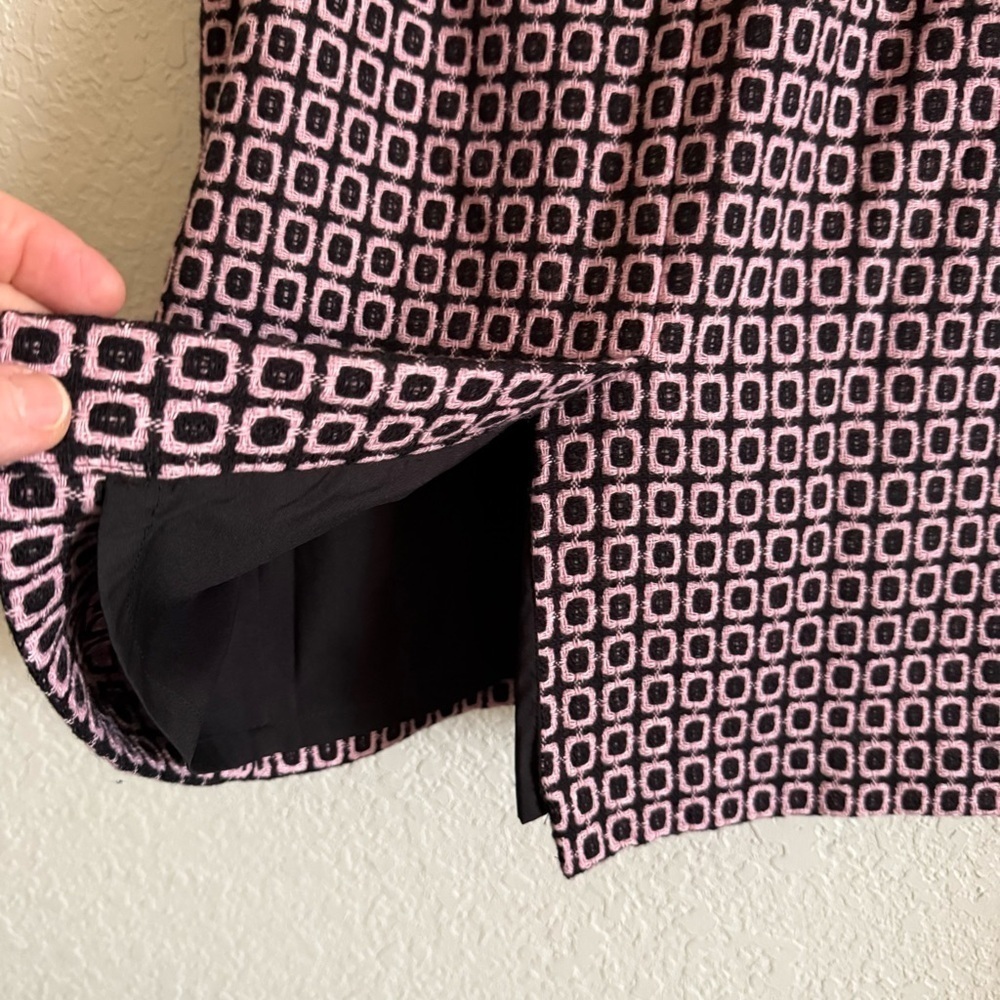 Talbot's Wool Blend Pencil Skirt Geometric Pattern Knee Length Women’s Size 10 - Picture 6 of 10